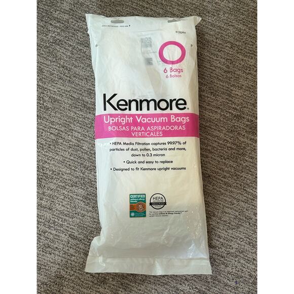 Kenmore 53294 Style O HEPA Cloth Vacuum Bags 6 Pack - Picture 1 of 4